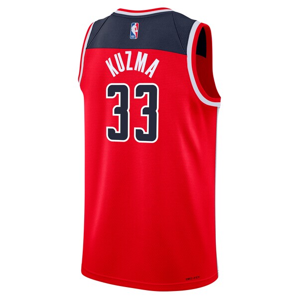 Kyle Kuzma Washington Wizards Nike Youth Swingman Jersey - Icon Edition - Red - Image 3