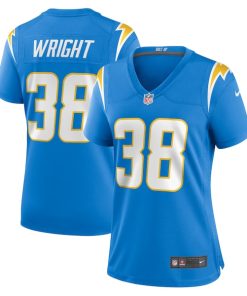 Milton Wright Los Angeles Chargers Nike Women's  Game Jersey - Powder Blue