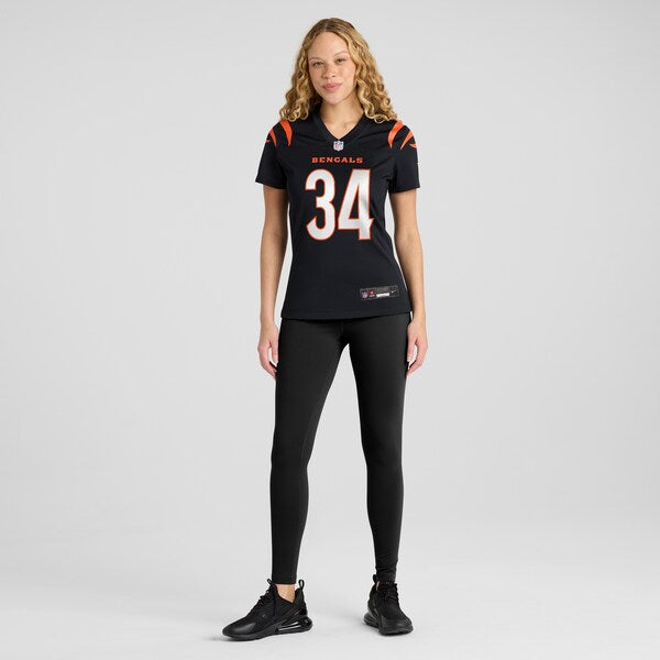 Khalil Herbert Cincinnati Bengals Nike Women's Game Jersey - Black - Image 2