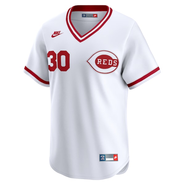 Ken Griffey Cincinnati Reds Nike Throwback Cooperstown Collection Limited Jersey - White - Image 2