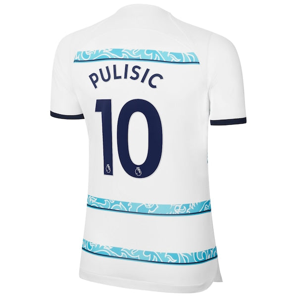 Christian Pulisic Chelsea Nike Women's 2022/23 Away Breathe Stadium Replica Player Jersey - White - Image 3