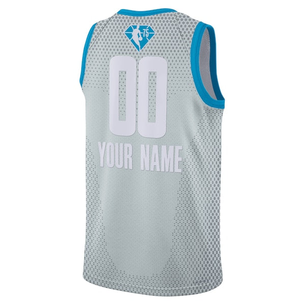 Nike 2022 NBA All-Star Game Swingman Custom Jersey - Gray - Image 3