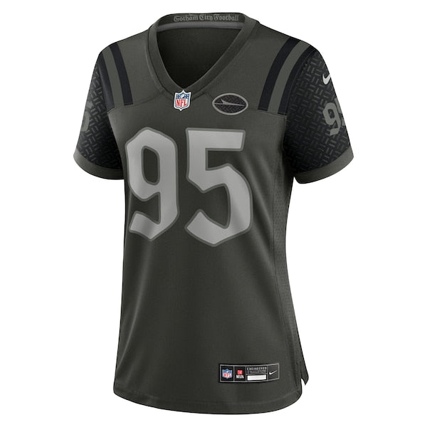 Quinnen Williams New York Jets Nike Women's 2025 Rivalries Collection Game Jersey - Gotham Green - Image 2