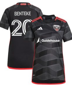 Christian Benteke D.C. United adidas Women's 2024 The Icon Kit Replica Player Jersey?¨C Black