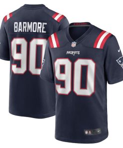Christian Barmore New England Patriots Nike Player Game Jersey - Navy