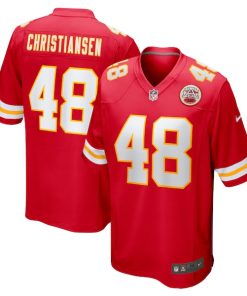 Cole Christiansen Kansas City Chiefs Nike Game Player Jersey - Red