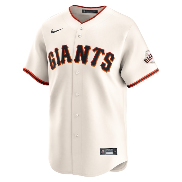 San Francisco Giants Nike Home Limited Custom Jersey - Cream - Image 2