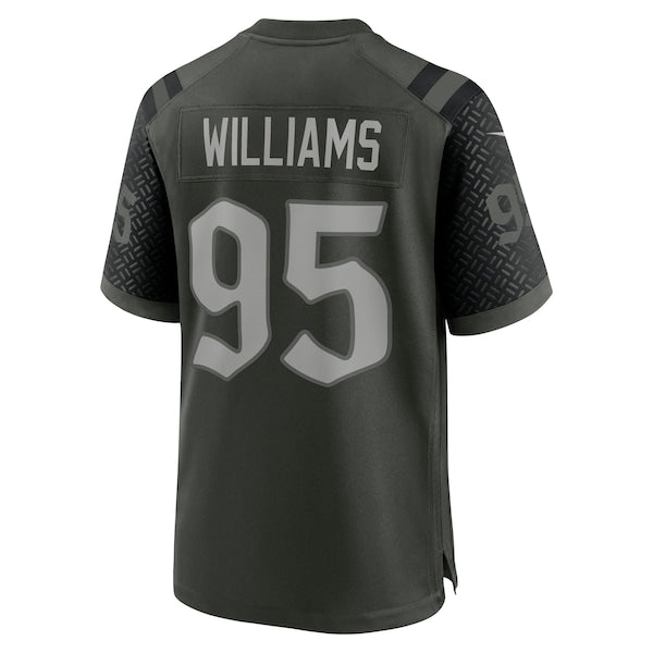 Quinnen Williams New York Jets Nike 2025 Rivalries Collection Game Jersey - Gotham Green - Image 3