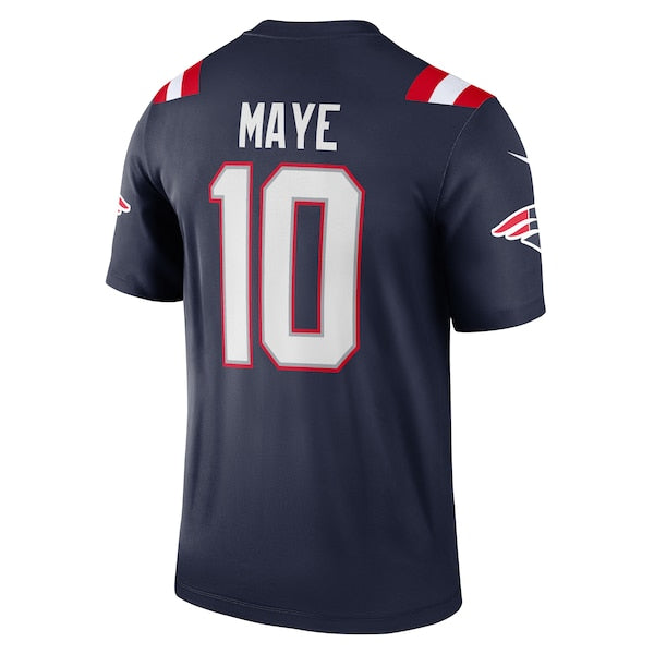 Drake Maye New England Patriots Nike Team Legend Player Performance Top - Navy - Image 3