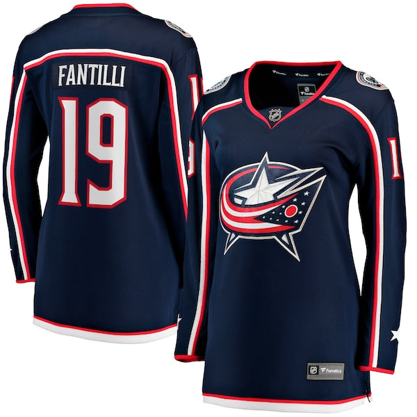 Adam Fantilli Columbus Blue Jackets Women's Home Premier Breakaway Player Jersey - Navy