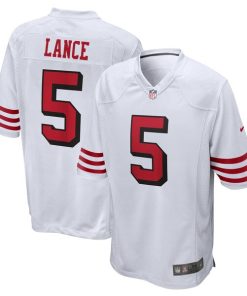 Trey Lance San Francisco 49ers Nike Alternate Game Jersey - White/Scarlet