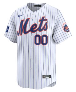 Alternative view of New York Mets Nike 2024 MLB World Tour London Series Home Pick-A-Player Limited Jersey?¨C White