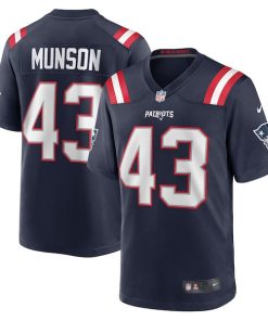Calvin Munson New England Patriots Nike Home Game Player Jersey - Navy