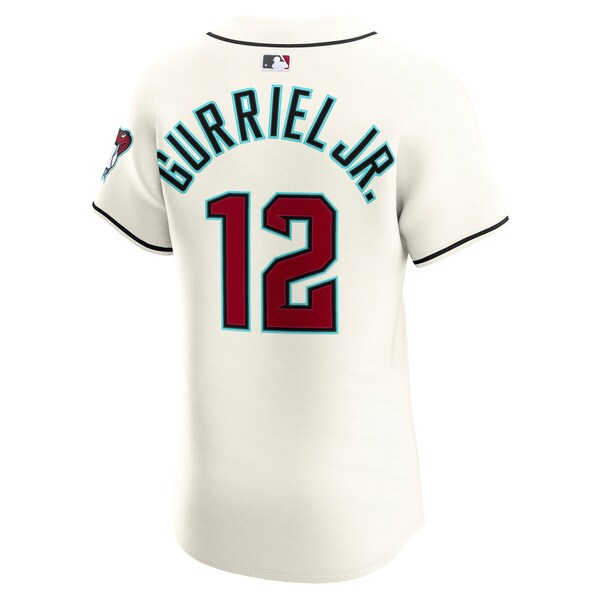 Lourdes Gurriel Jr. Arizona Diamondbacks Nike Home Elite Jersey - Cream - Image 3