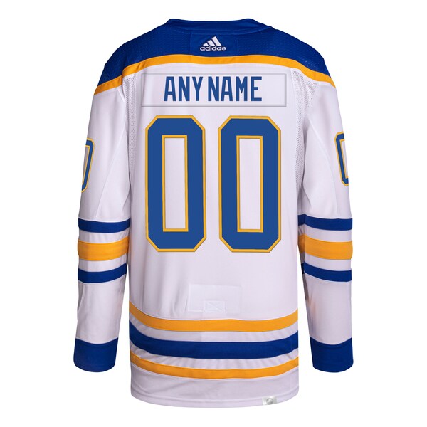 Buffalo Sabres adidas Away Primegreen Authentic Custom Jersey - White - Image 3