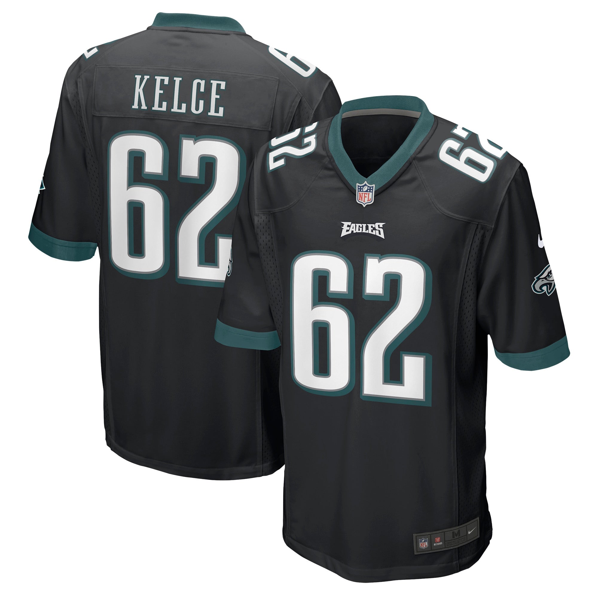 Jason Kelce Philadelphia Eagles Nike Game Jersey - White/Black - Image 6