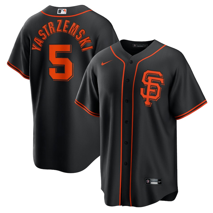 Mike Yastrzemski San Francisco Giants Nike Home Replica Player Jersey - Cream/Black - Image 6