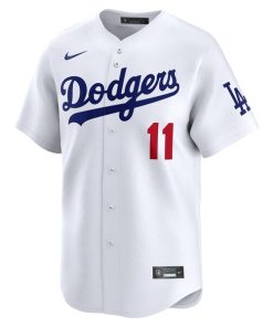 Alternative view of Miguel Rojas Los Angeles Dodgers Nike Home Limited Player Jersey - White