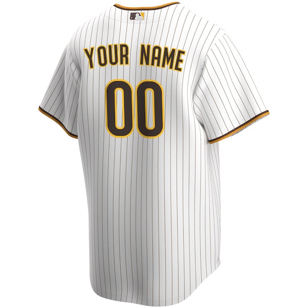 San Diego Padres Nike Home Replica Custom Jersey - White - Image 3