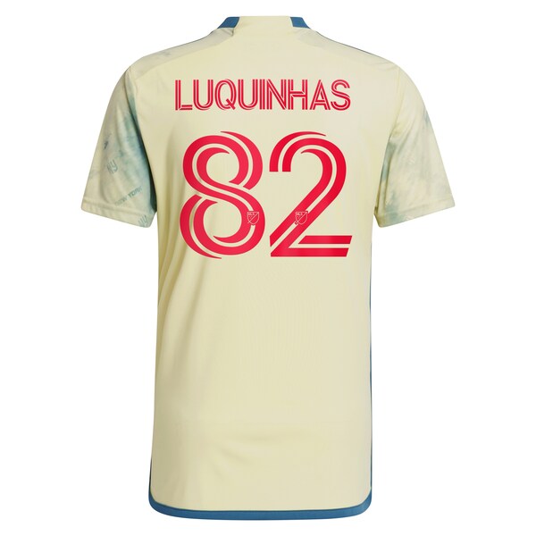 Luquinhas New York Red Bulls adidas 2024 Daniel Patrick Kit Replica Jersey - Yellow - Image 3