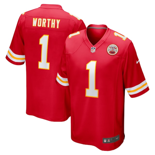 Xavier Worthy Kansas City Chiefs Nike 2024 NFL Draft First Round Pick Player Youth Game Jersey - Red - Image 2