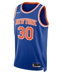 Alternative view of Julius Randle New York Knicks Nike Unisex Swingman Jersey - Icon Edition - Blue