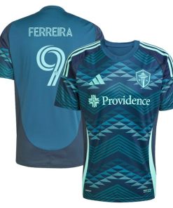 Jesus Ferreira Seattle Sounders FC adidas 2025 The Salish Sea Kit Replica Player Jersey - Blue