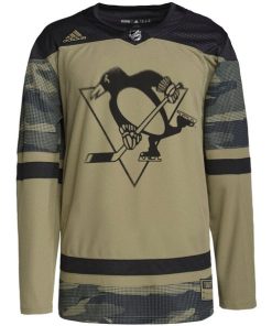Alternative view of Pittsburgh Penguins adidas Military Appreciation Team Authentic Practice Jersey - Camo