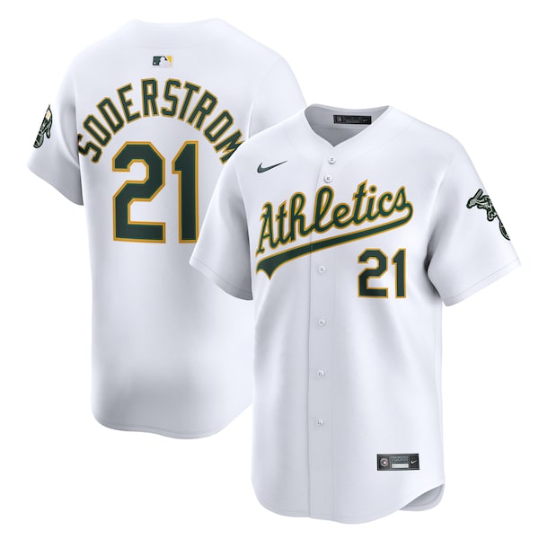 Tyler Soderstrom Athletics Nike Home Limited Player Jersey - White