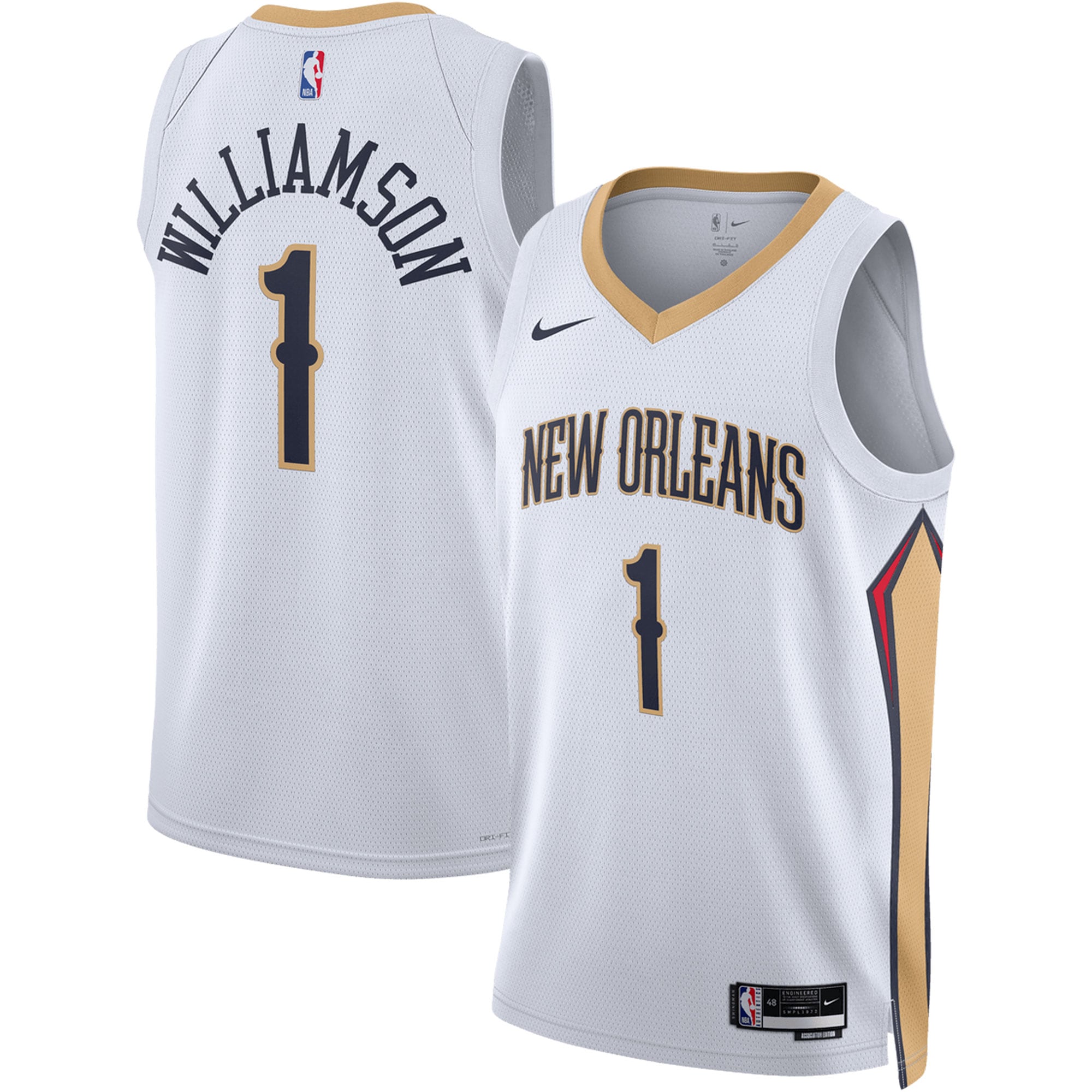 Zion Williamson New Orleans Pelicans Nike Unisex Swingman Jersey - Icon Edition - Navy/White - Image 6