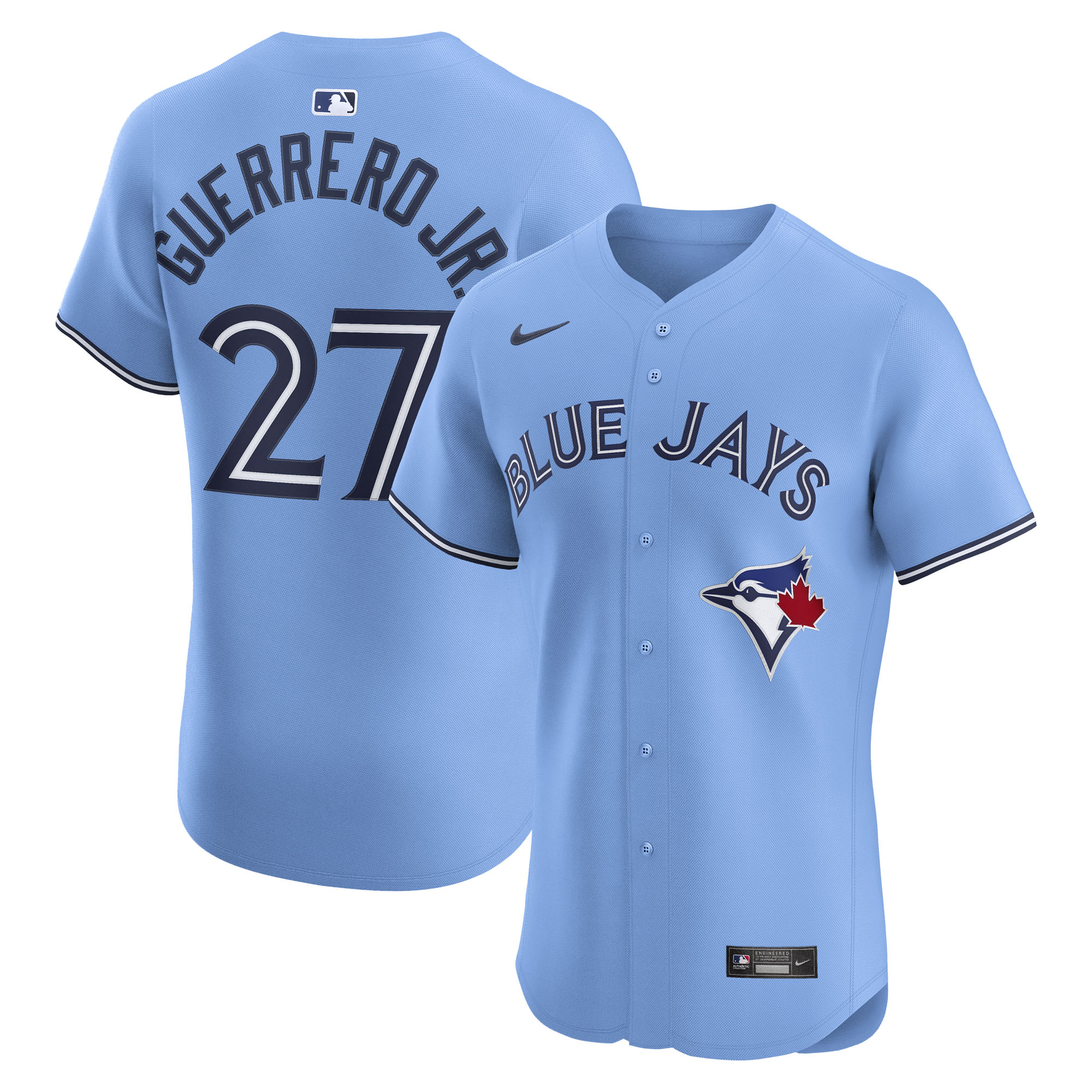 Vladimir Guerrero Jr. Toronto Blue Jays Nike Alternate Elite Jersey - Royal/White/Powder Blue - Image 6