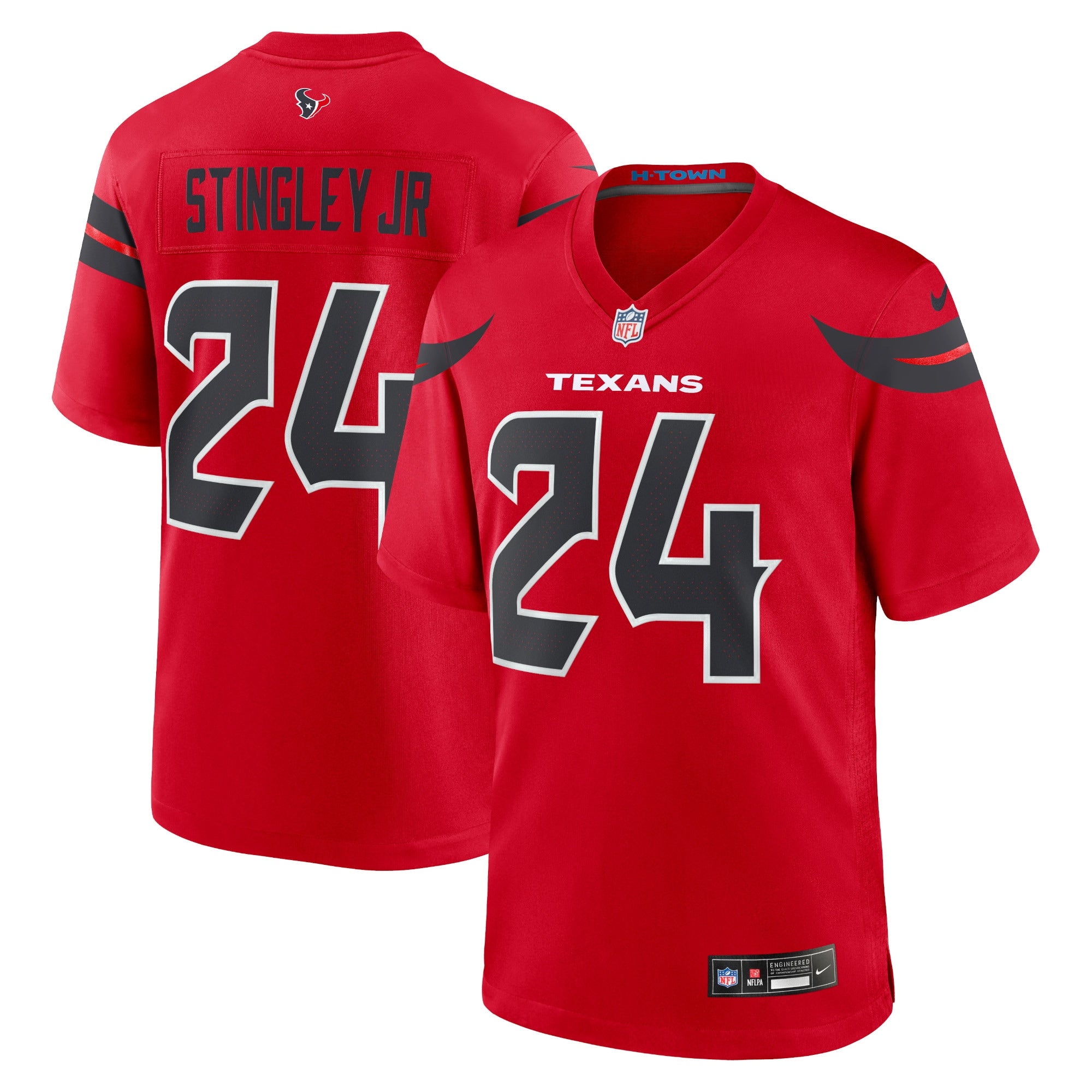 Derek Stingley Jr. Houston Texans Nike Game Jersey - Navy/Red/White - Image 5