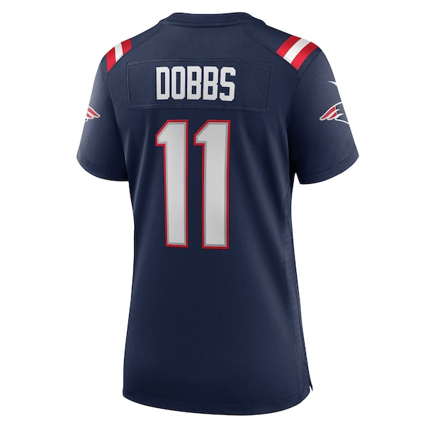Joshua Dobbs New England Patriots Nike Women's Team Game Jersey - Navy - Image 4