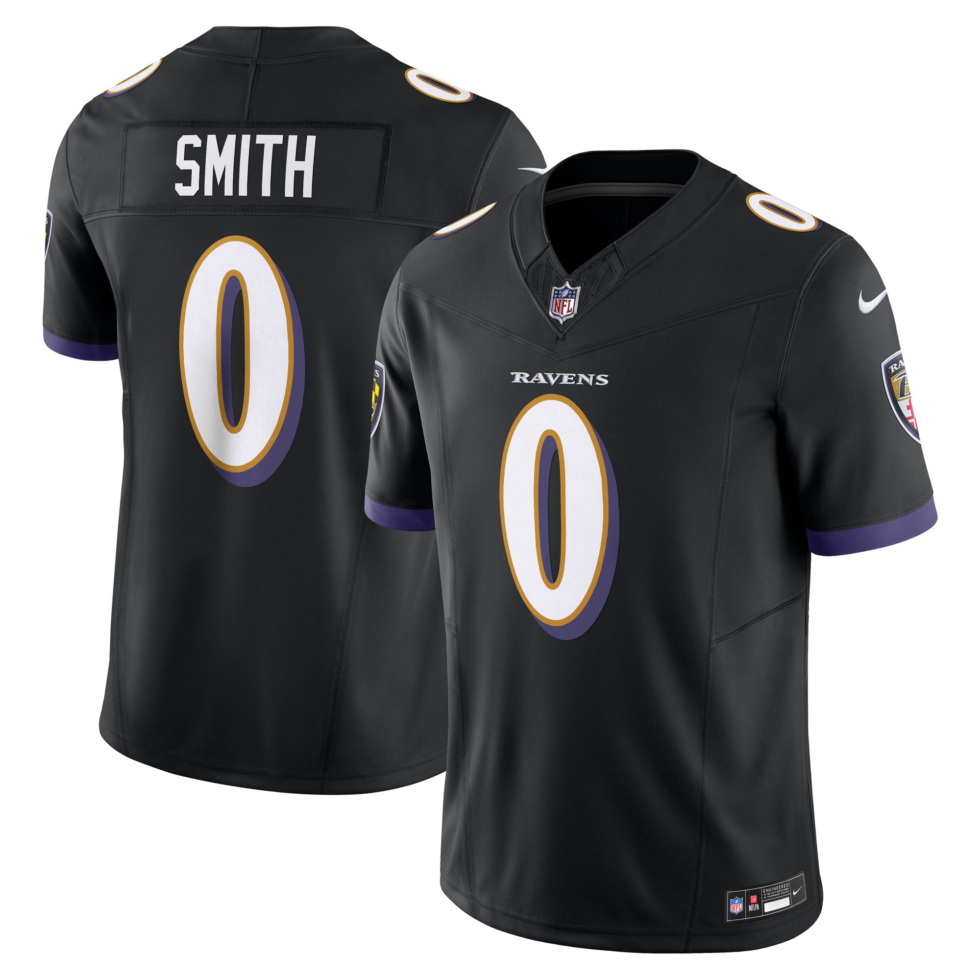 Roquan Smith Baltimore Ravens Nike Alternate 2 Vapor F.U.S.E. Limited Jersey - Purple/Black - Image 5
