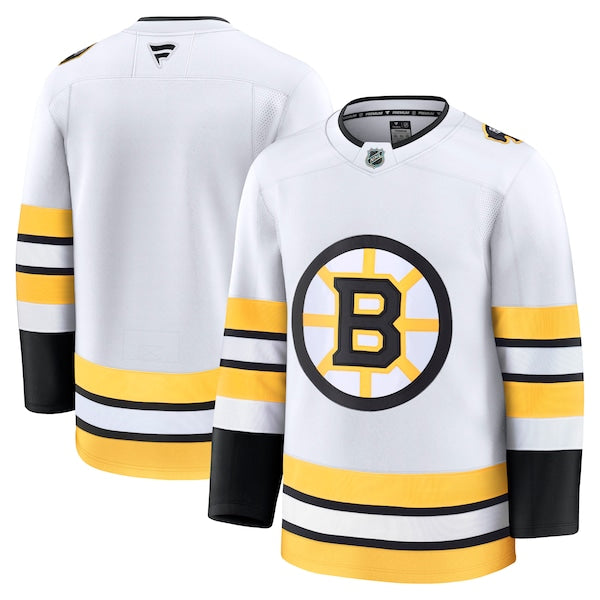 Boston Bruins Away Premium Jersey - White/Black - Image 2