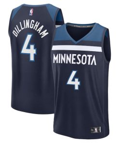 Rob Dillingham  Minnesota Timberwolves  Youth 2024 NBA Draft Fast Break Player Jersey - Icon Edition - Navy