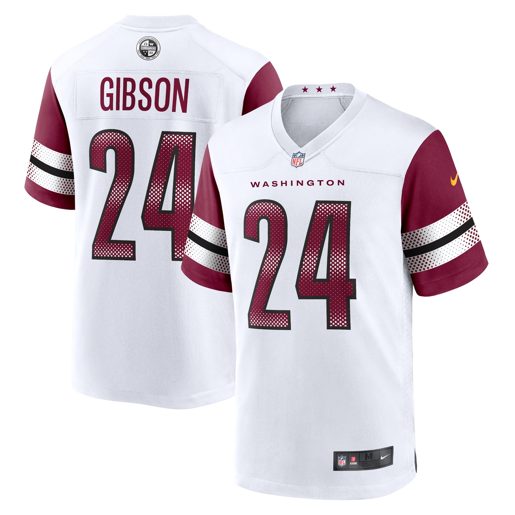 Antonio Gibson Washington Commanders Nike Game Jersey - Burgundy/Black/White - Image 8