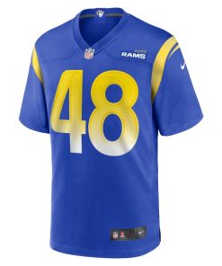 Alternative view of Omar Speights Los Angeles Rams Nike Game Jersey -  Royal