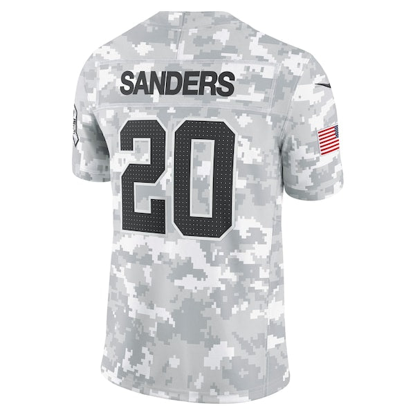 Barry Sanders Detroit Lions Nike 2024 Salute to Service Retired Player Limited Jersey - Arctic Camo - Image 3