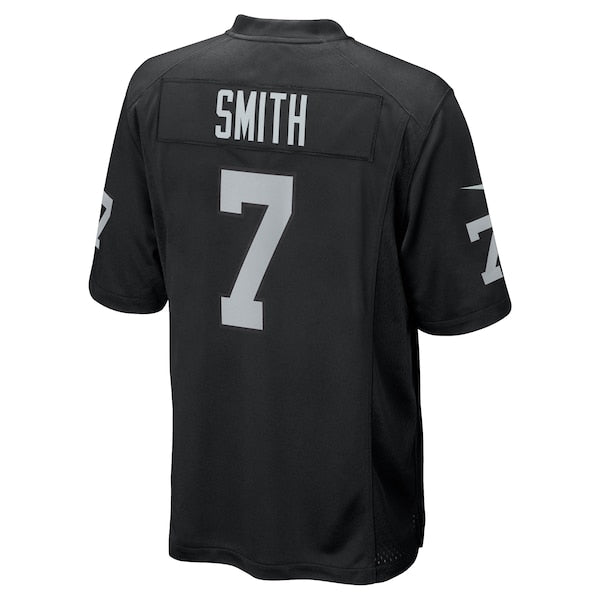 Geno Smith Las Vegas Raiders Nike Youth Game Player Jersey - Black - Image 3