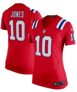 Mac Jones New England Patriots Nike Women's Game Alternate Jersey - Red