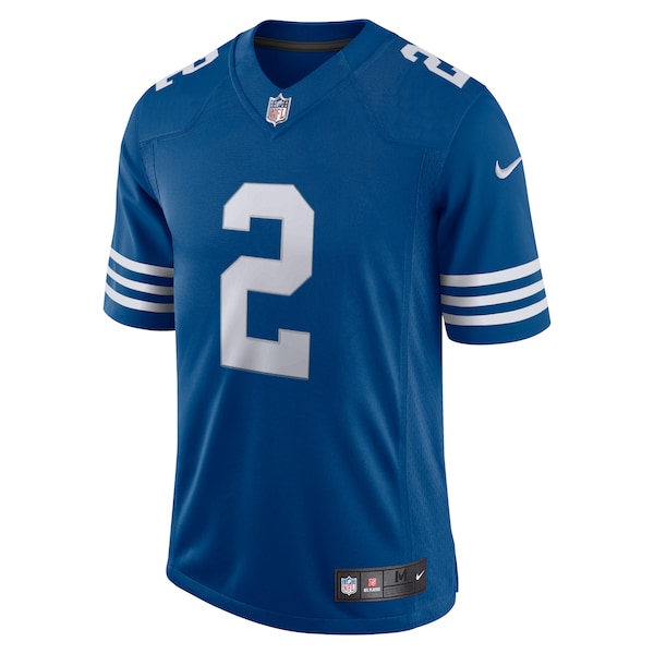 Carson Wentz Indianapolis Colts Nike Alternate Vapor Limited Jersey - Royal/White - Image 3