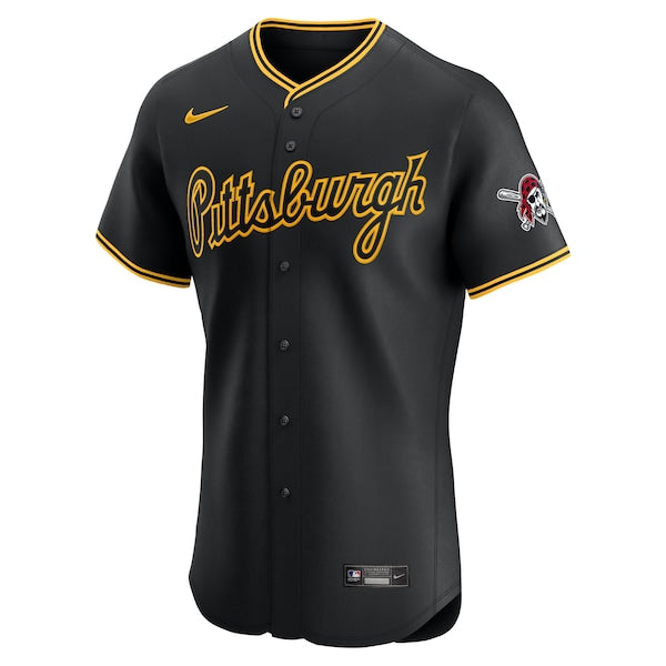 Pittsburgh Pirates Nike Alternate 2 Elite Jersey - Black - Image 2