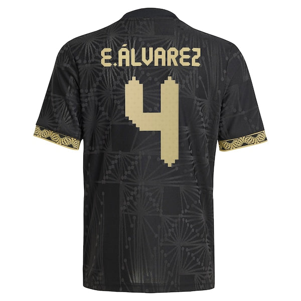 Edson Alvarez Mexico National Team adidas Youth 2025 Third Authentic Player Jersey - Black - Image 3