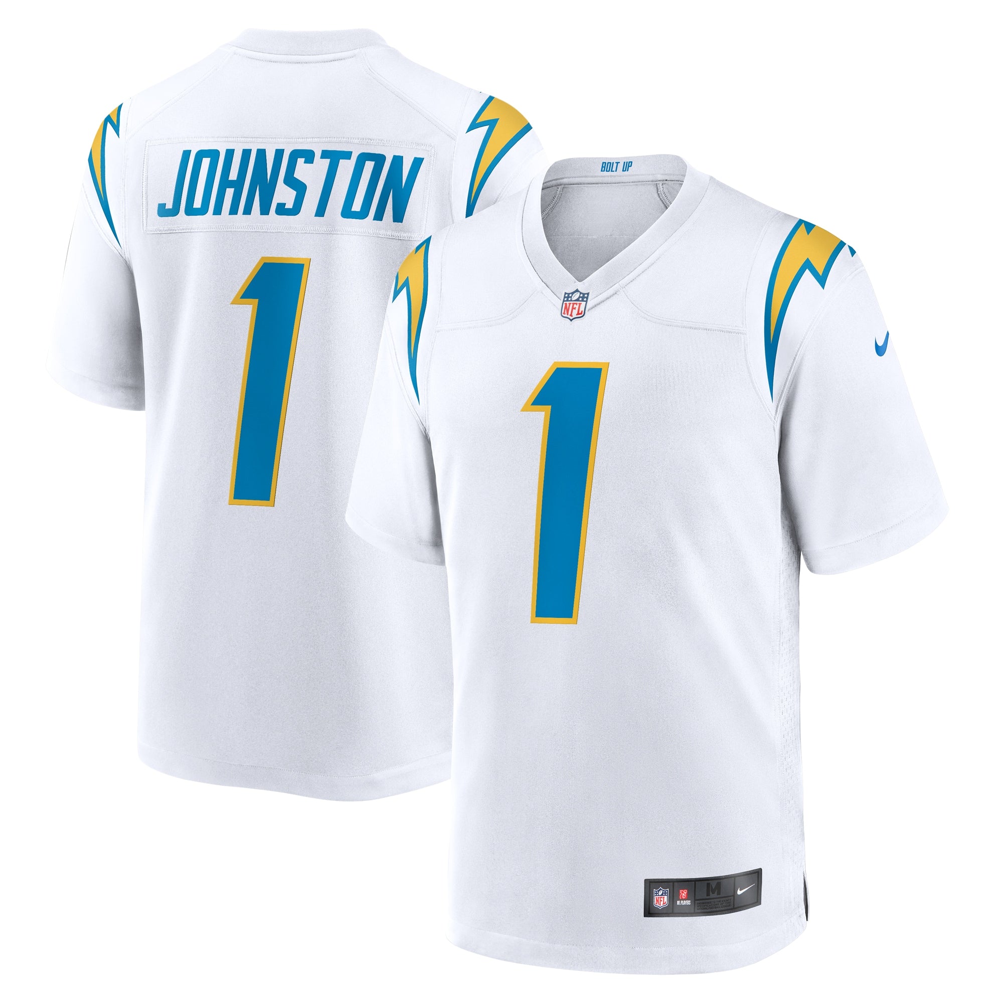 Quentin Johnston Los Angeles Chargers Nike Alternate Game Jersey - Navy/Royal/White - Image 4