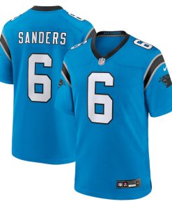 Miles Sanders Carolina Panthers Nike Team Game Jersey - Blue