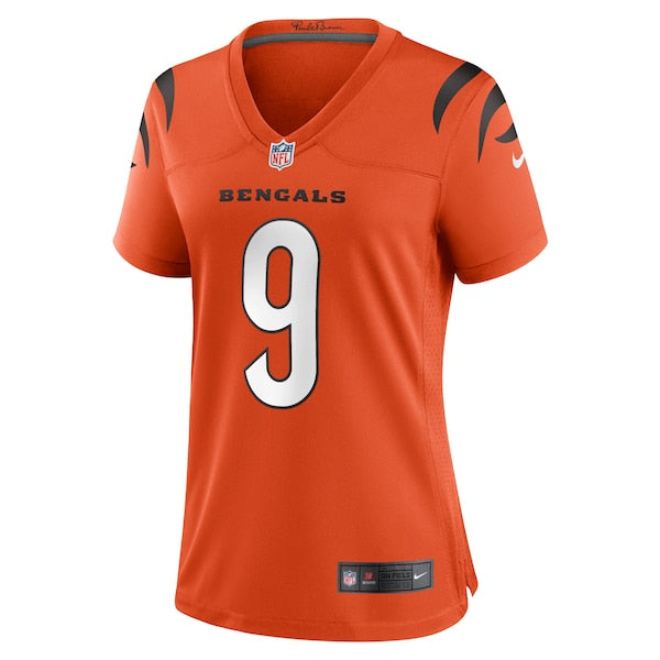 Joe Burrow Cincinnati Bengals Nike Women's Game Jersey - Orange/Black - Image 3
