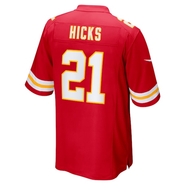 Jaden Hicks Kansas City Chiefs Nike Game Jersey - Red - Image 3