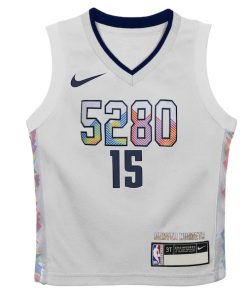 Alternative view of Nikola Jokic Denver Nuggets Nike Toddler 2024/25 Swingman Player Jersey - City Edition - White