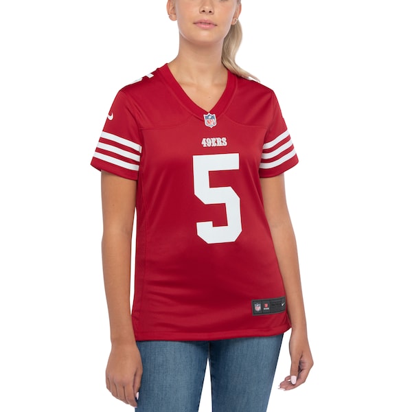 Trey Lance San Francisco 49ers Nike Women's Player Jersey - Scarlet/White - Image 5